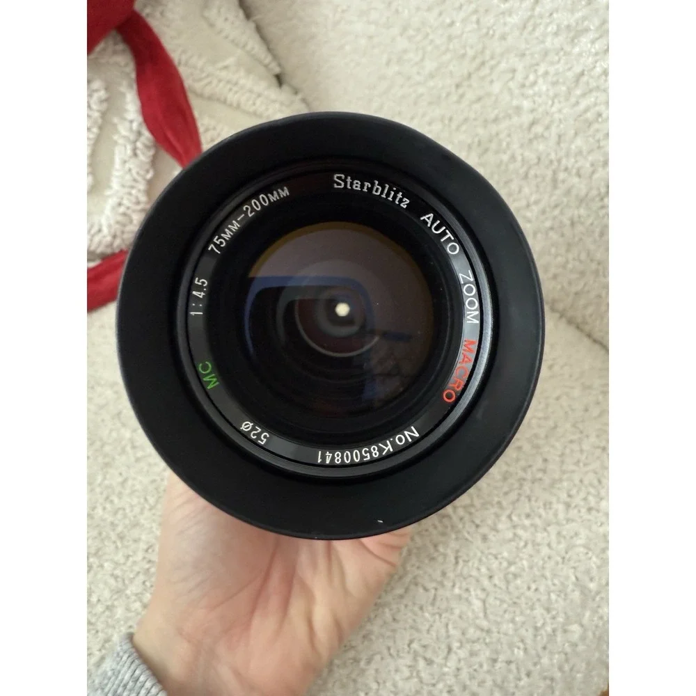 Manual Telephoto Macro Camera Lens - Black
